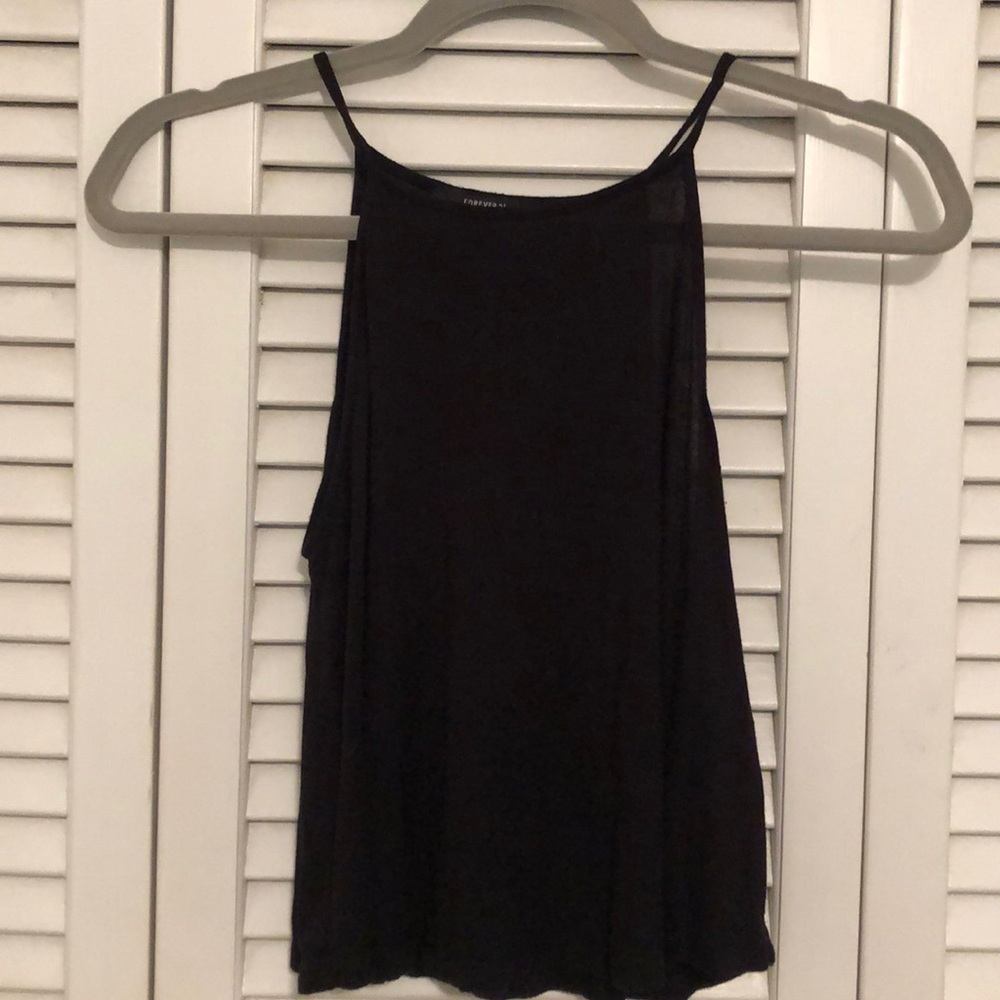 Forever 21 flowy black tank top